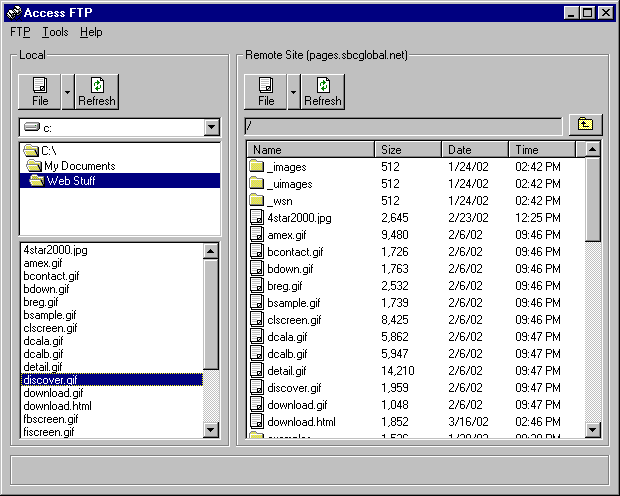 Access FTP Screenshot